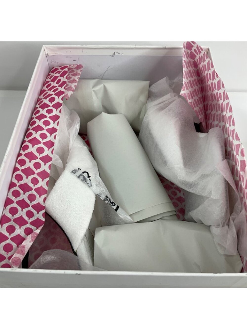 Good American Heels Womens Sz 8 White Terry Cloth Cinder F*cking Rella $260 Nwb - Picture 16 of 16